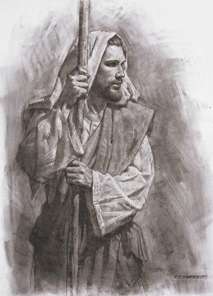 Christ drawing